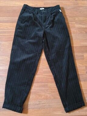 Banks Journal Dana Men's Black Cuffed Corduroy Pants - Size 30 NWT​